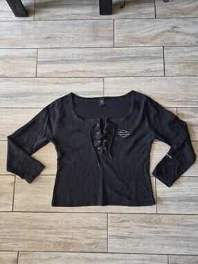 Harley Davidson Cropped Sweater